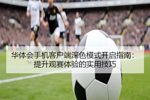 华体会手机客户端深色模式开启指南：提升观赛体验的实用技巧